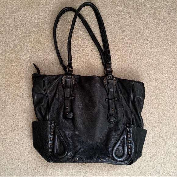 All Saints black leather bag - Picture 3 of 8